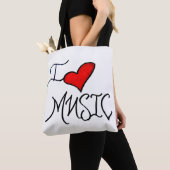 Tote Bag I Love Music (De près)