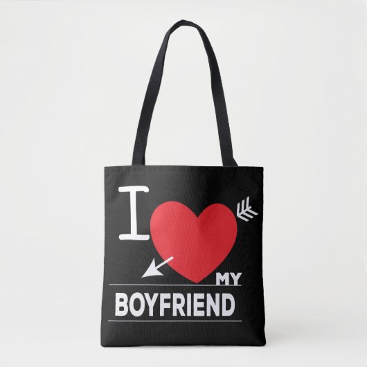 Tote Bag I Love My Boyfriend (Devant)