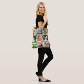 Tote Bag I Love My Grandkids 9 Photo Instagram Collage (Sur le modèle)