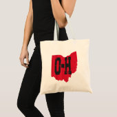 Tote Bag I Love My Ohio Home Script Ohio Buckeye State (Devant (produit))
