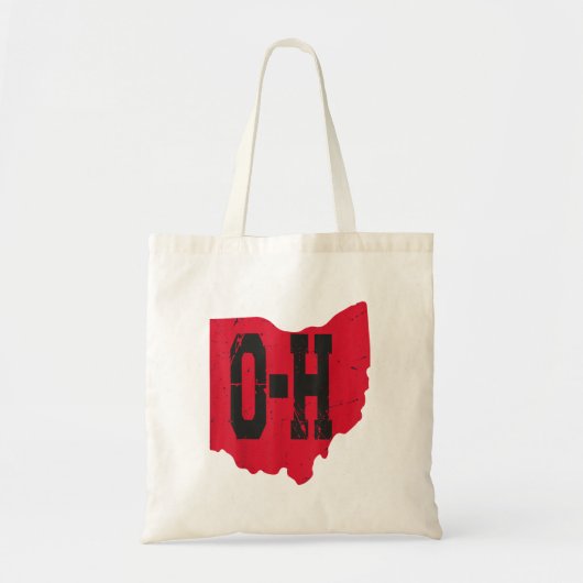 Tote Bag I Love My Ohio Home Script Ohio Buckeye State (Devant)