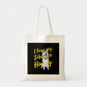 Tote Bag I Love My Siberian Husky   Dog Lover