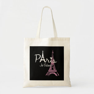 Tote Bag I Love Paris Tour Eiffel France Souvenir français