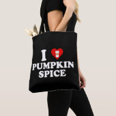 Tote Bag I Love Pumpkin Spice (De près)