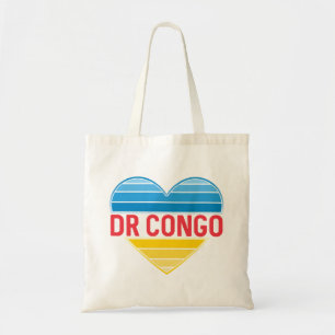Tote Bag I Love RD Congo, Congo-Kinshasa Coeur