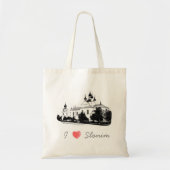 Tote Bag I Love Slonim Belarus Architecture Church (Devant)