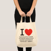 Tote Bag I Love Tartiflette (Devant (produit))