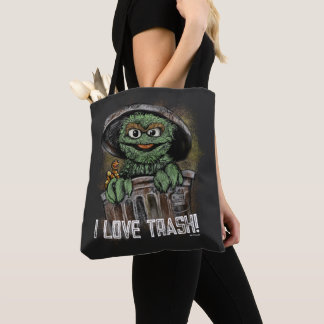 Tote Bag I Love Trash Oscar & Slimey