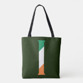 Tote Bag I Monogramme superposé sur le pavillon irlandais (Dos)