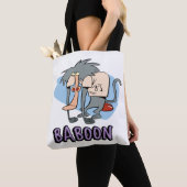 Tote Bag I.R. Baboon Character Graphic (De près)
