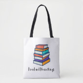 Tote Bag I read and learn things (Devant)