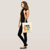 Tote Bag I Read Banned Books Rainbow (Devant (modèle))