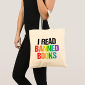 Tote Bag I Read Banned Books Rainbow (Devant (produit))