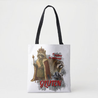 Tote Bag I Refuse To Tolerate Gluten funny meme bag
