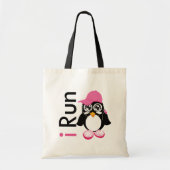 Tote Bag i Run Penguin (Devant)