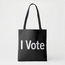 I Vote Fourre-tout - Texte Blanc