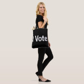Tote Bag I Vote Fourre-tout - Texte Blanc (Sur le modèle)