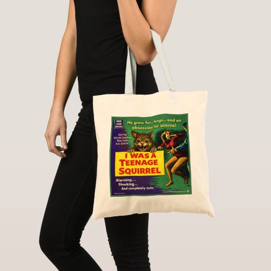 Tote Bag I was a teenage squirrel (Devant (produit))