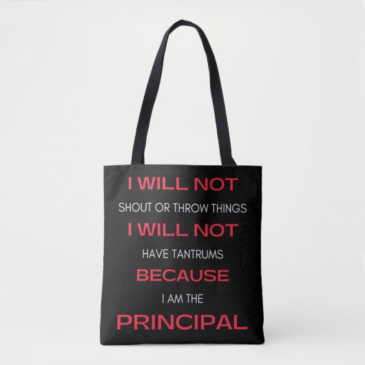 Tote Bag I Will Not Shout Or Throw Things (Devant)