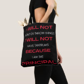 Tote Bag I Will Not Shout Or Throw Things (De près)