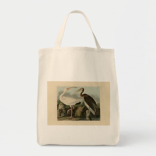 Tote Bag Ibis blanc - Les oiseaux d'Amérique de John James  (Devant)