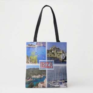 Tote Bag Ibiza ^ San Miquel - Vieille Ville - Père Noël Eul