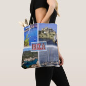 Tote Bag Ibiza ^ San Miquel - Vieille Ville - Père Noël Eul (De près)