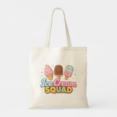Tote Bag Ice Cream Squad Cute Cartoon Popsicle (Dos)