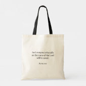 Tote Bag Ichthys Christian Symbol (Dos)