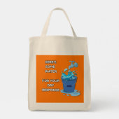 Tote Bag Ici De L'Eau - Drôle (Dos)