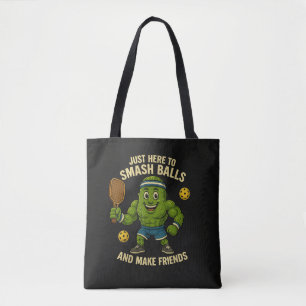 Tote Bag Ici pour écraser des balles et se faire des amis