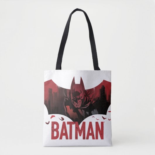 Tote Bag Icône Batman Crimson Gotham (Devant)