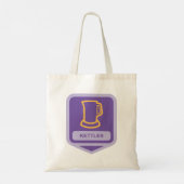 Tote Bag Icône de bouilloires violettes et jaunes modernes (Dos)