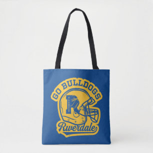 Tote Bag Icône de casque de football Go Bulldogs