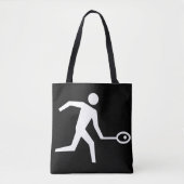 Tote Bag Icône de joueur de squash (Devant)