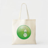 Tote Bag Icône de prise électrique verte (Devant)