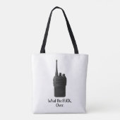 Tote Bag Icône Fu*k Sur L'Icône Drôle Walkie Talkie (Dos)