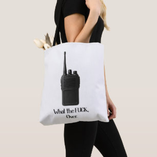 Tote Bag Icône Fu*k Sur L'Icône Drôle Walkie Talkie