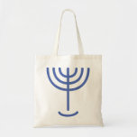 Tote Bag Icône Menorah<br><div class="desc">Menorah est fait des lettres : Mem, Nun, Resh, Hey Mem - Chaos Puissant Sang Nun - Continue Hir Son Resh - First Top Beginning Hey - Look Reveal Respiration Exo 25:31 Et tu feras un chandelier d'or pur : de travail battu sera fait le chandelier : son arbre, ses...</div>