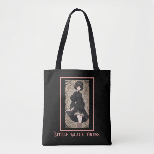 Tote Bag Icône petite robe noire Anime LBD (Devant)