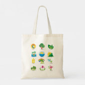Tote Bag Icônes de la nature (Dos)