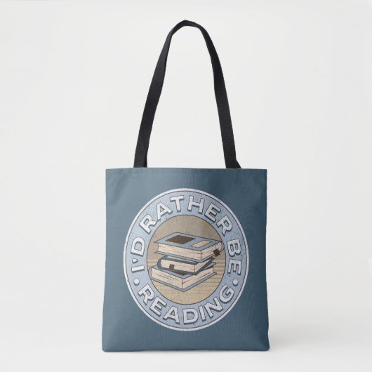 Tote Bag I'd rather be reading (Devant)