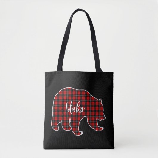 Tote Bag Idaho Leopard Ours Noël Américain (Devant)