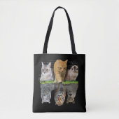 Tote Bag Idée de design de cadeau avec réflexion de chat am (Devant)