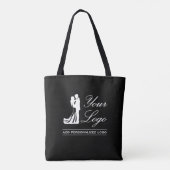 Tote Bag Idée de mariage personnalisée avec photo (Dos)