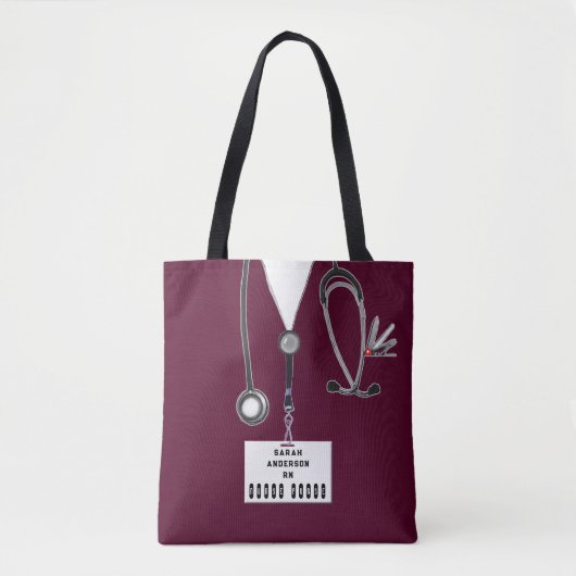 Tote Bag Idées Cadeau Infirmière personnalisée (Devant)