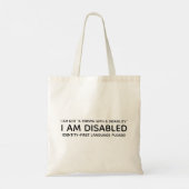 Tote Bag Identité Premier handicap (Dos)