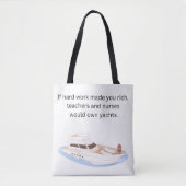 Tote Bag If Hard Work Made You Rich (Devant)