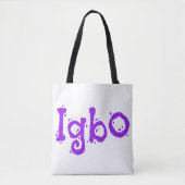Tote Bag Igbo pourpre (Devant)