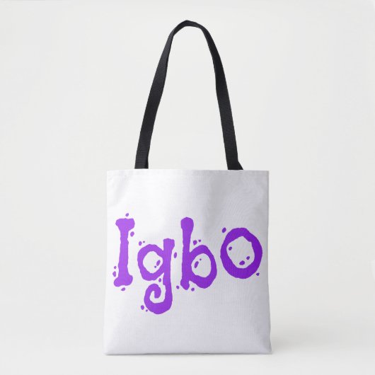 Tote Bag Igbo pourpre (Devant)